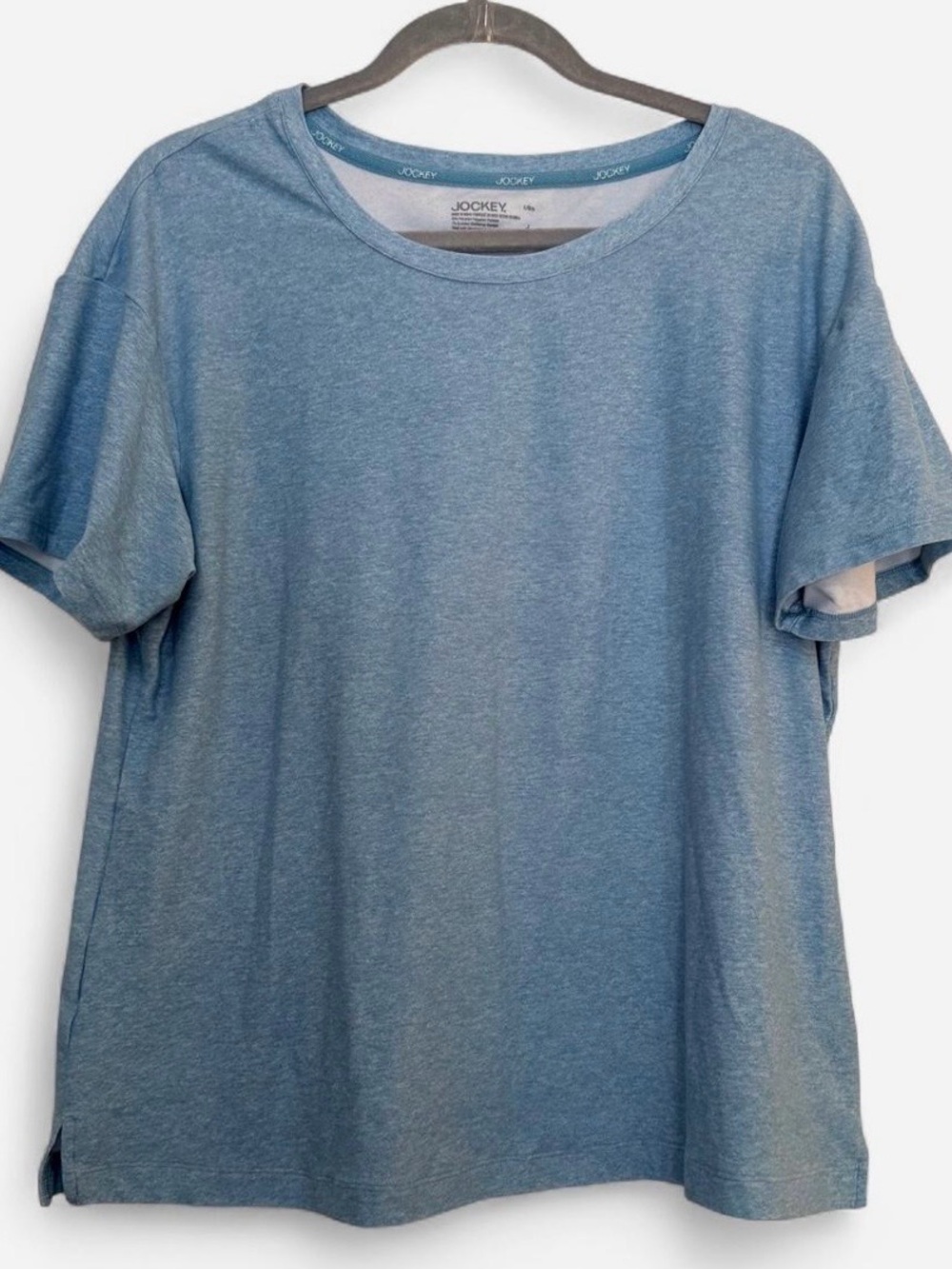 Women’s Loungewear Baby Blue Comfort Jockey Relaxed Fit Tee Shirt Large